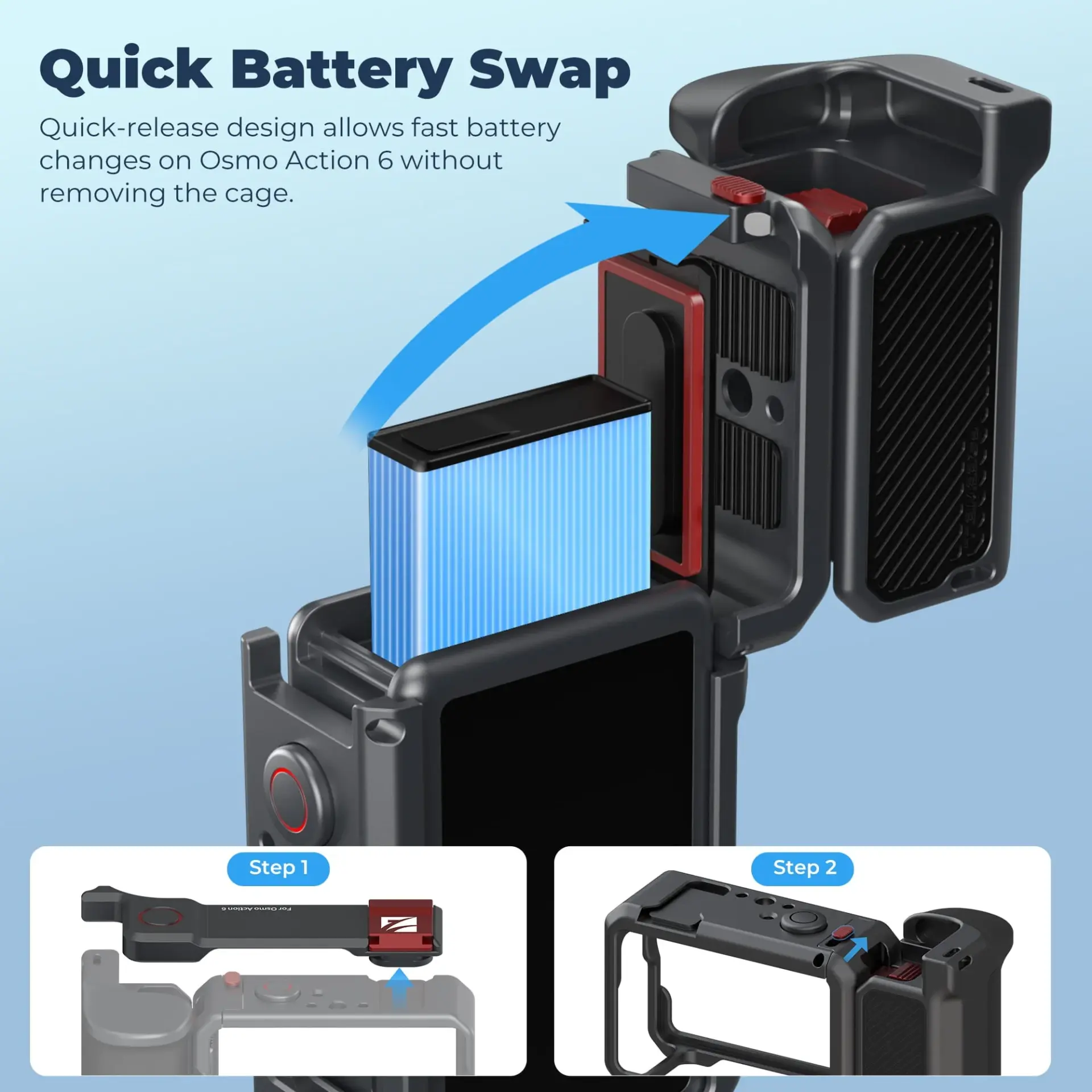 Freewell Freewell DJI Osmo Action 6 Creator Pro Cage Görsel 2