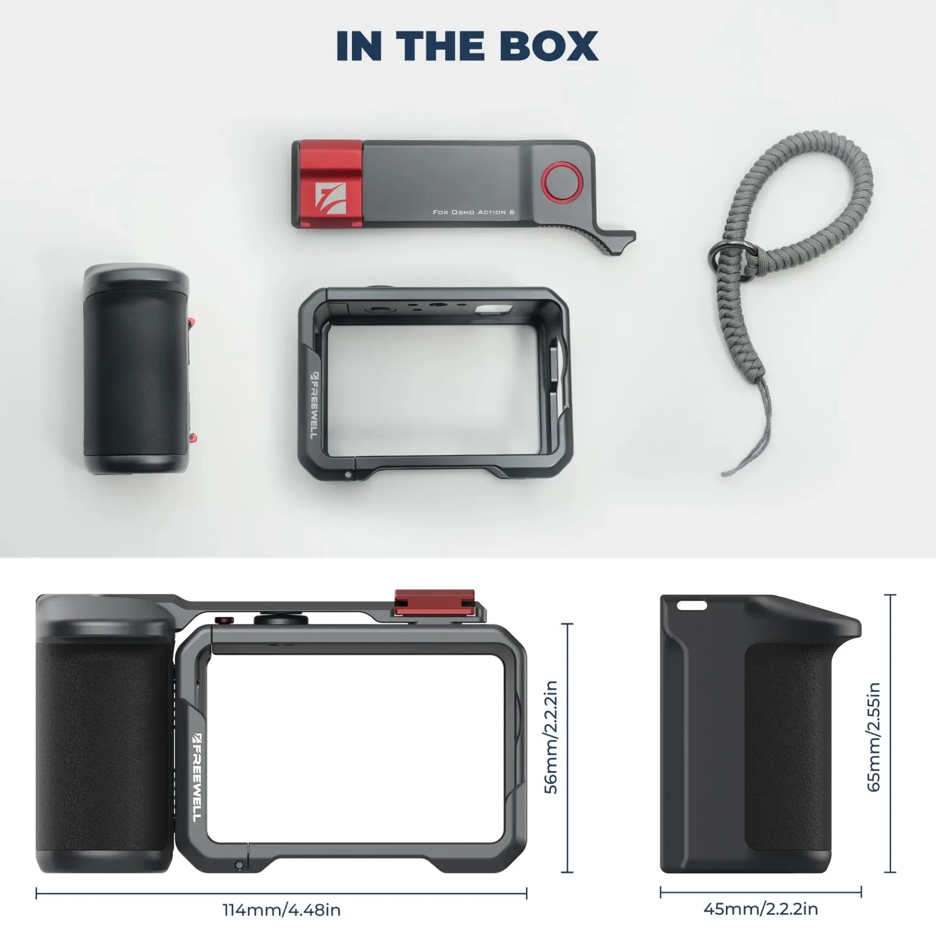 Freewell Freewell DJI Osmo Action 6 Creator Pro Cage Görsel 3
