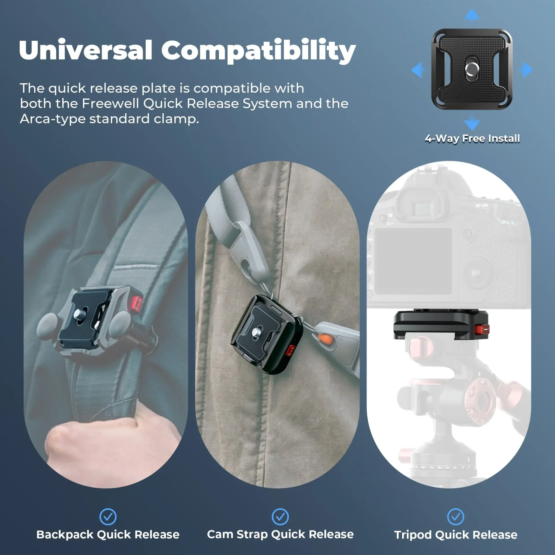 Freewell Freewell Camera Strap Quick Release Clamp Görsel 2