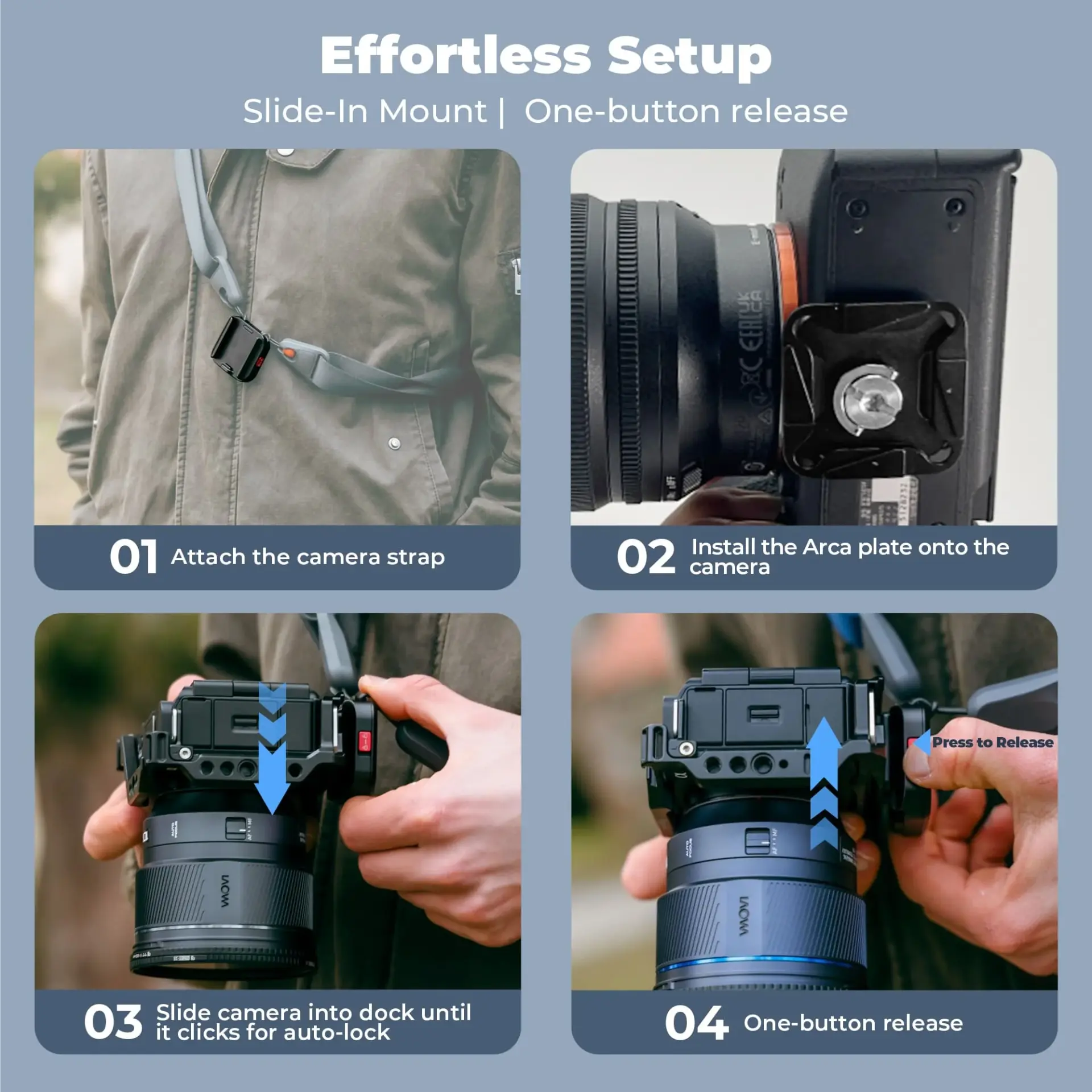 Freewell Freewell Camera Strap Quick Release Clamp Görsel 4