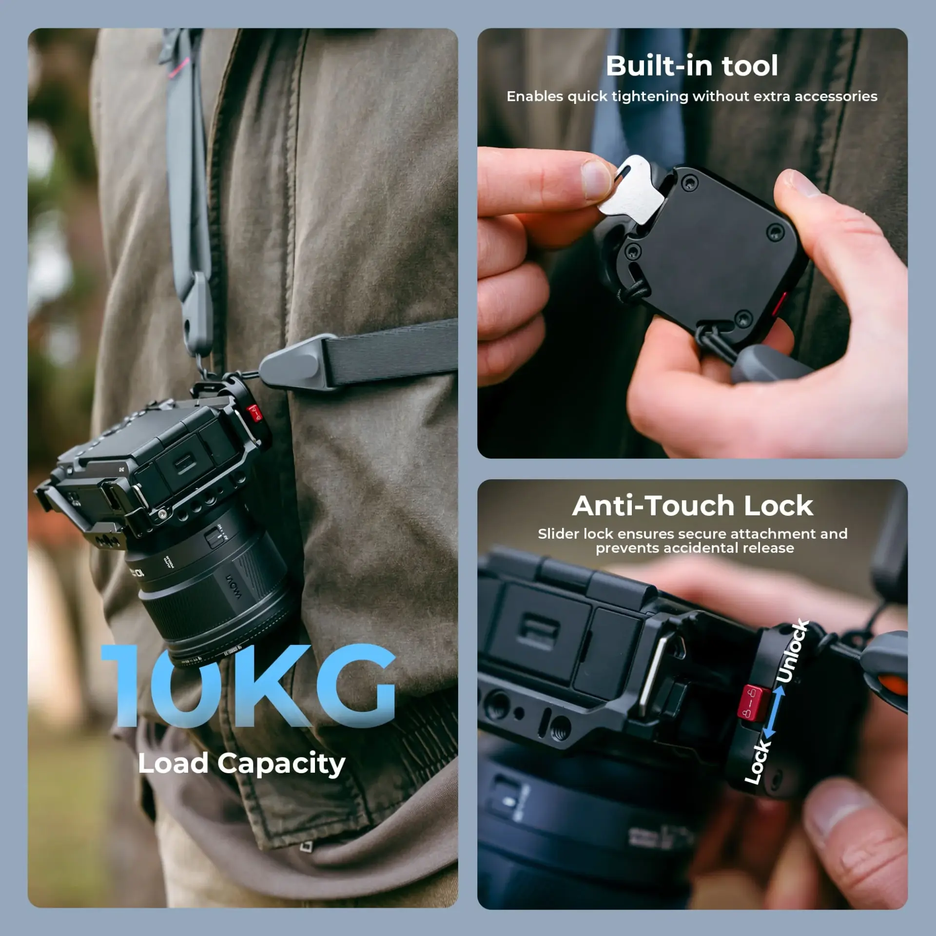 Freewell Freewell Camera Strap Quick Release Clamp Görsel 5