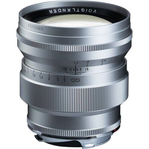 Voigtländer Nokton 75mm F1.5 VM Leica M Mount Lens (Gümüş)