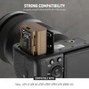 Neewer 2400mAh NP-FZ100 Yedek Batarya (Sony Uyumlu)