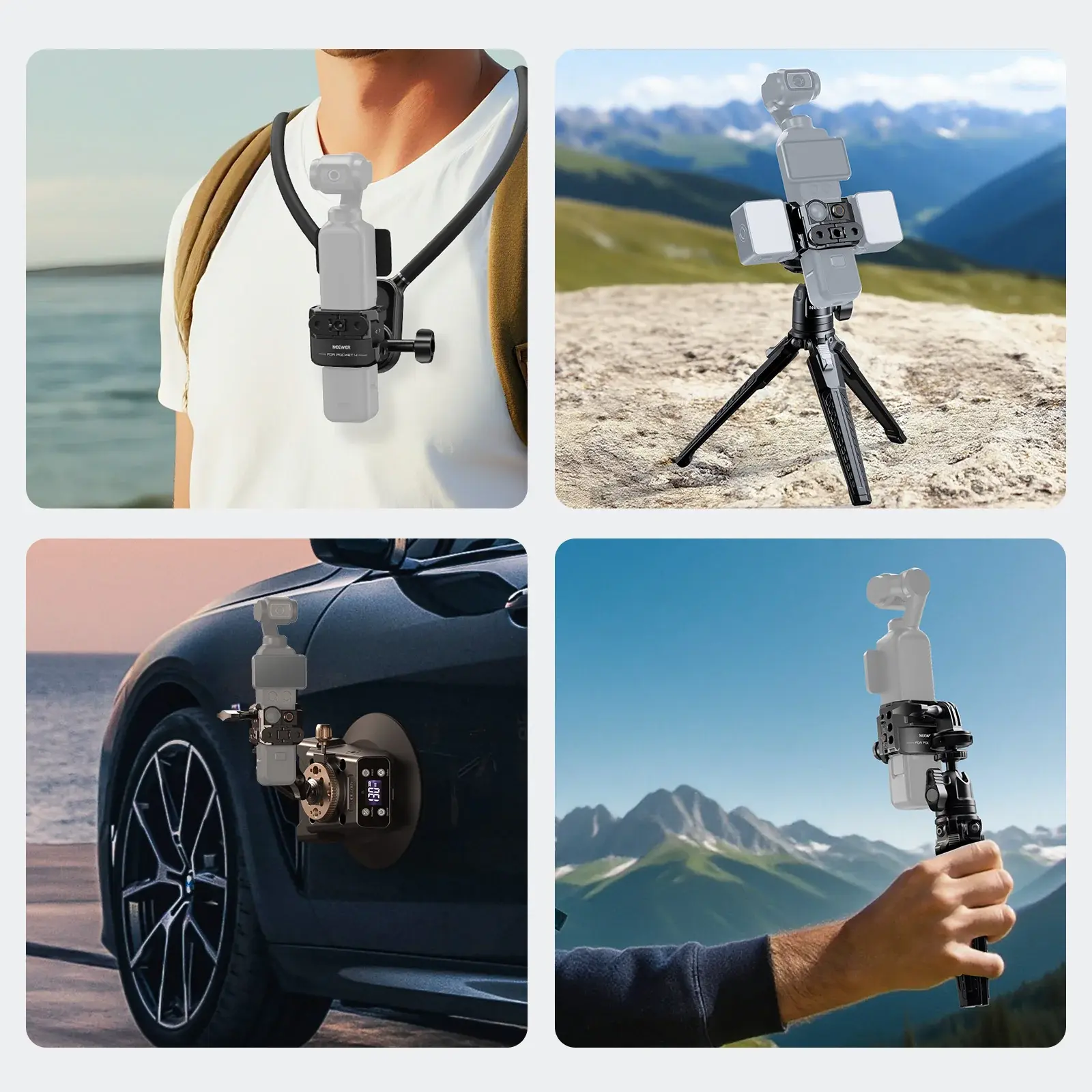 Neewer Neewer AC069 Alüminyum Kamera Kafesi (DJI Osmo Pocket 3 / 4 Uyumlu) Görsel 3