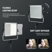Neewer RGB660 Pro II RGB LED Video Işık Seti (2'li İkili Set)