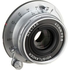 Voigtländer Heliar 40mm F2.8 Aspherical VM Leica M Mount Lens (Gümüş)