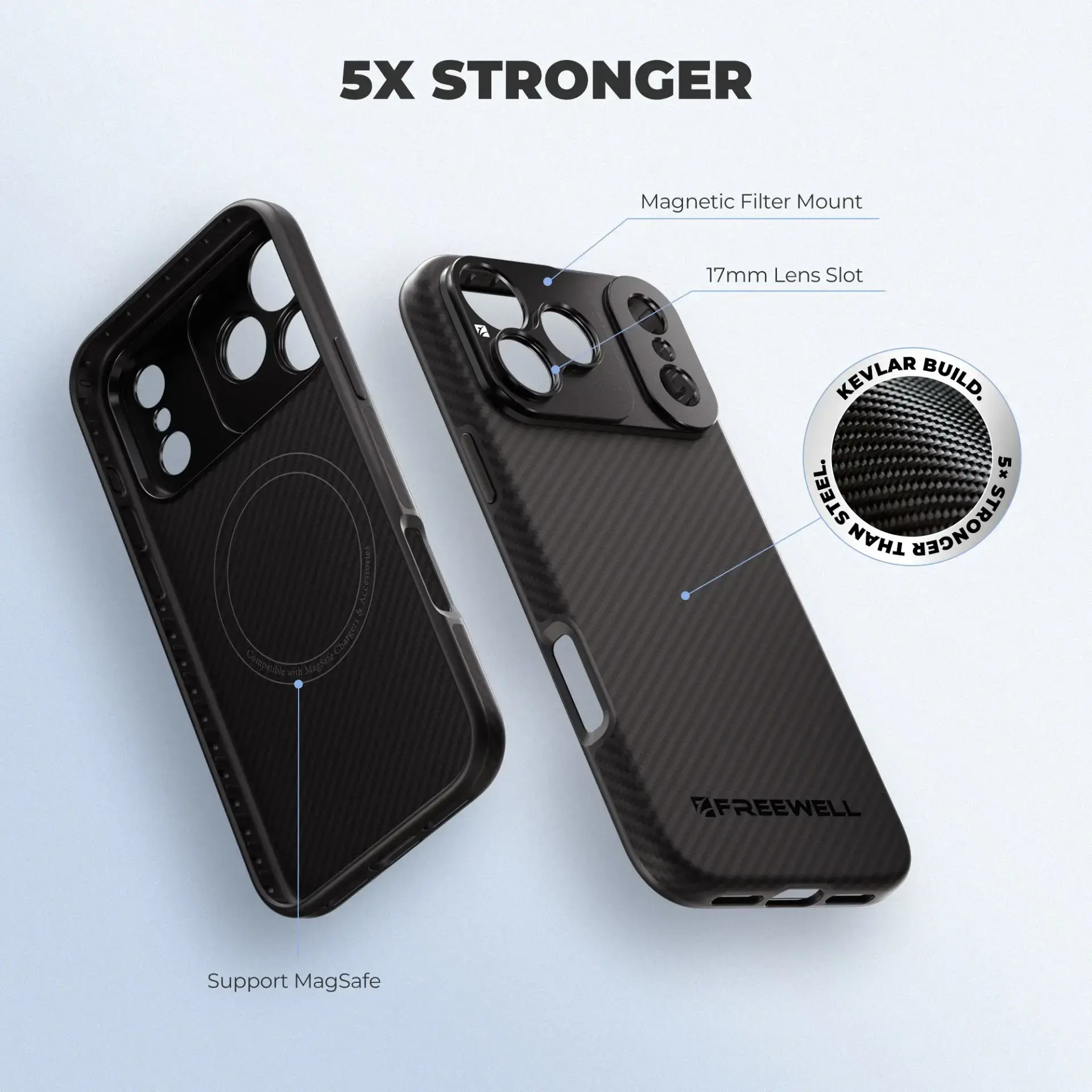Freewell Freewell Pro Filmmaker iPhone 17 Pro Max 17mm Lens Yuvalı Telefon Kılıfı Görsel 5