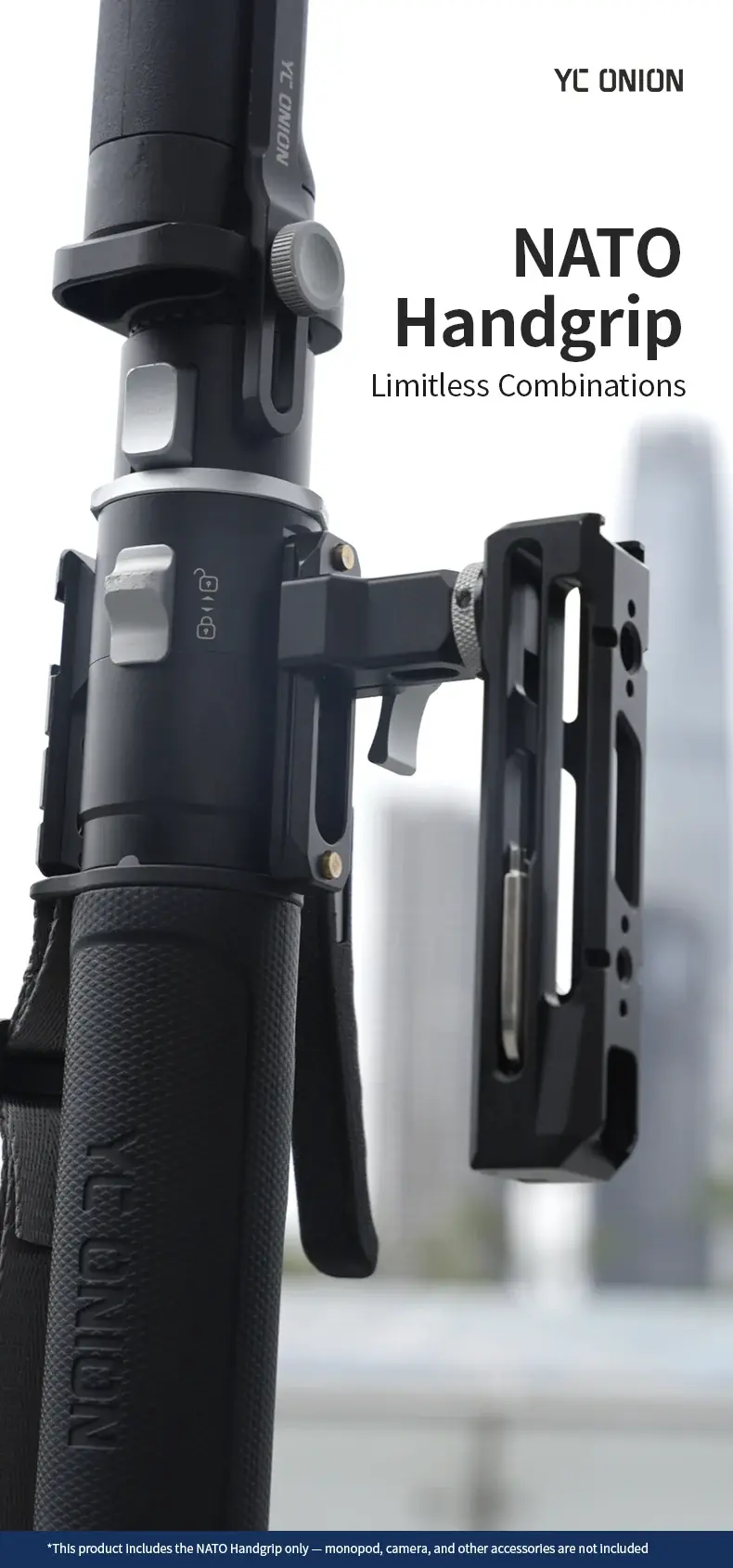 YC Onion YC Onion Monopod Nato Handgrip Monopod El Tutacağı Görsel 4