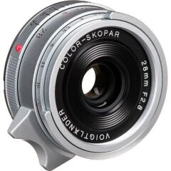 Voigtländer Color-Skopar 28mm F2.8 Aspherical Type II Leica M Mount Lens (Gümüş)