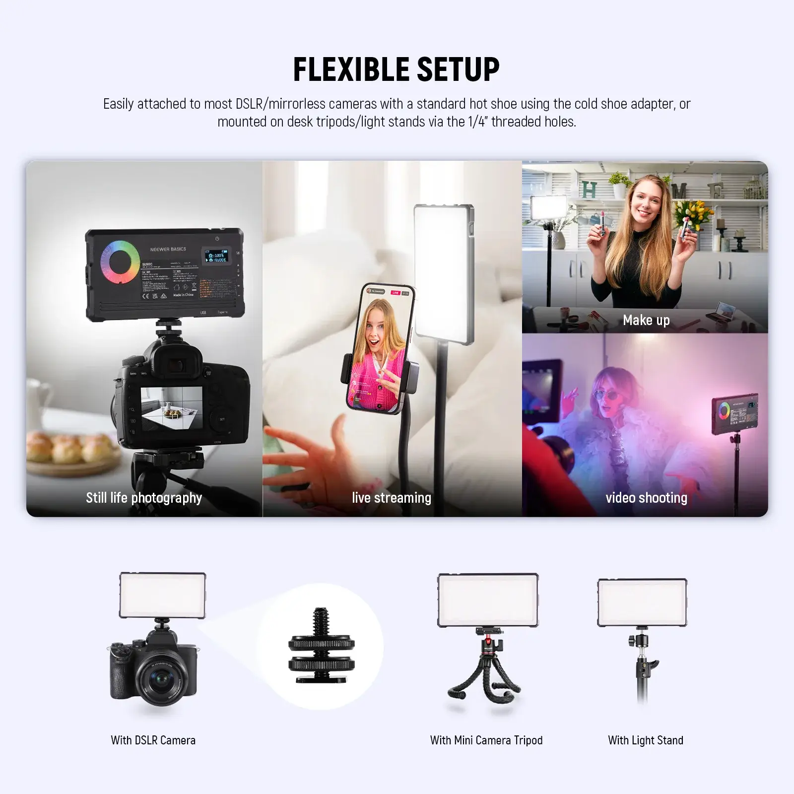 Neewer Neewer SL90C RGB Video Işığı Görsel 5