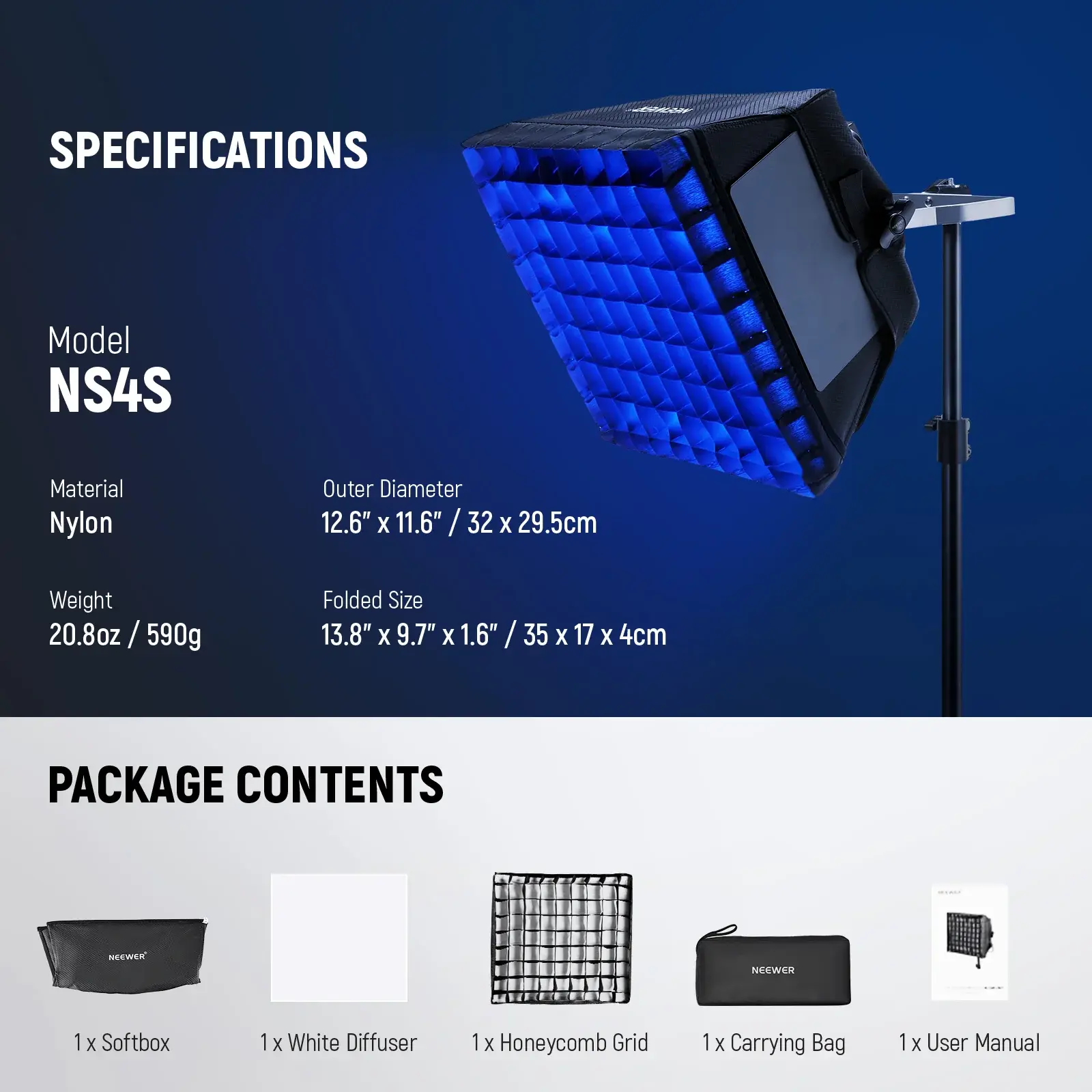 Neewer NEEWER NS4S Softbox RGB660 II Görsel 2