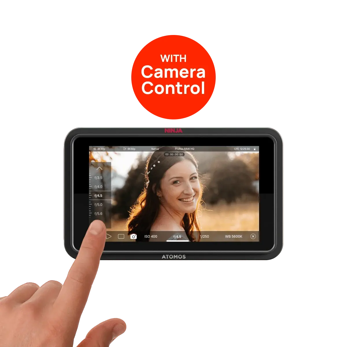 Atomos Atomos Ninja TX GO HDMI Wi-Fi 5.2'' Kayıtçı Monitör Görsel 2