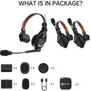 Hollyland Solidcom C1 Pro-3S 3 Kişilik Full-Duplex ENC Kablosuz Intercom Sistemi