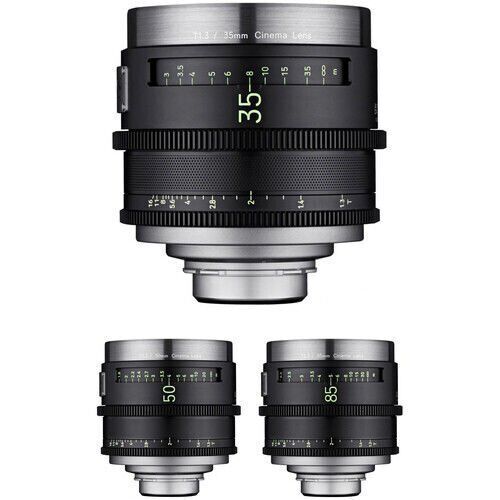 XEEN MEISTER 35, 50, 85mm T1.3 Cine 3'lü Set (Arri PL)