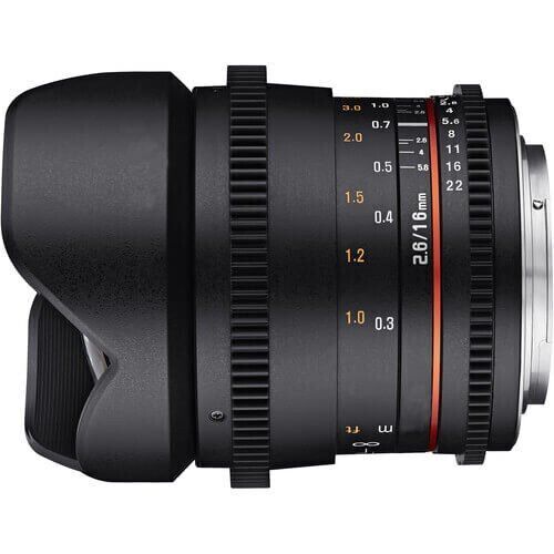 Samyang Samyang 16mm T2.6 VDSLR Sony E Mount Sinema Lensi Görsel 2