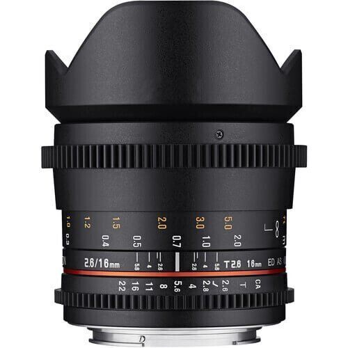 Samyang 16mm T2.6 VDSLR Sony E Mount Sinema Lensi