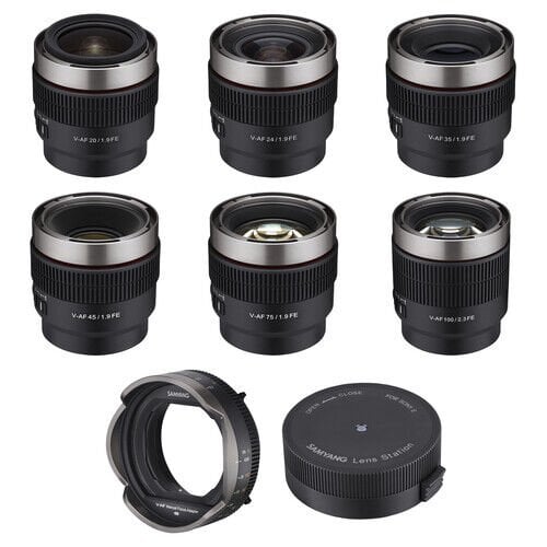 Samyang V-AF Full Cine AF Lens Kiti (6 Lens + 2 Adaptör)