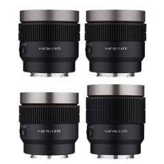 Samyang V-AF 24/35/75/100mm Lens Kiti (Lens Station Hediye)