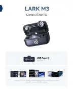 Hollyland LARK M3 Combo 2TX&1RX Kablosuz Mikrofon Seti (Siyah)
