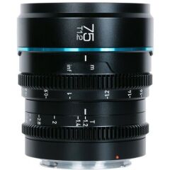 Sirui Nightwalker 75mm T1.2 S35 Cine Lens (E Mount, Siyah)