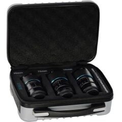 Sirui Saturn 35, 50, 75mm T2.9 1.6x Full-Frame Anamorfik Lens Seti (E Mount, Mavi Flare)