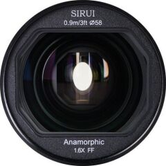 Sirui Saturn 35mm T2.9 1.6x Full-Frame Karbon Fiber Anamorfik Lens (E Mount, Nötr Flare)
