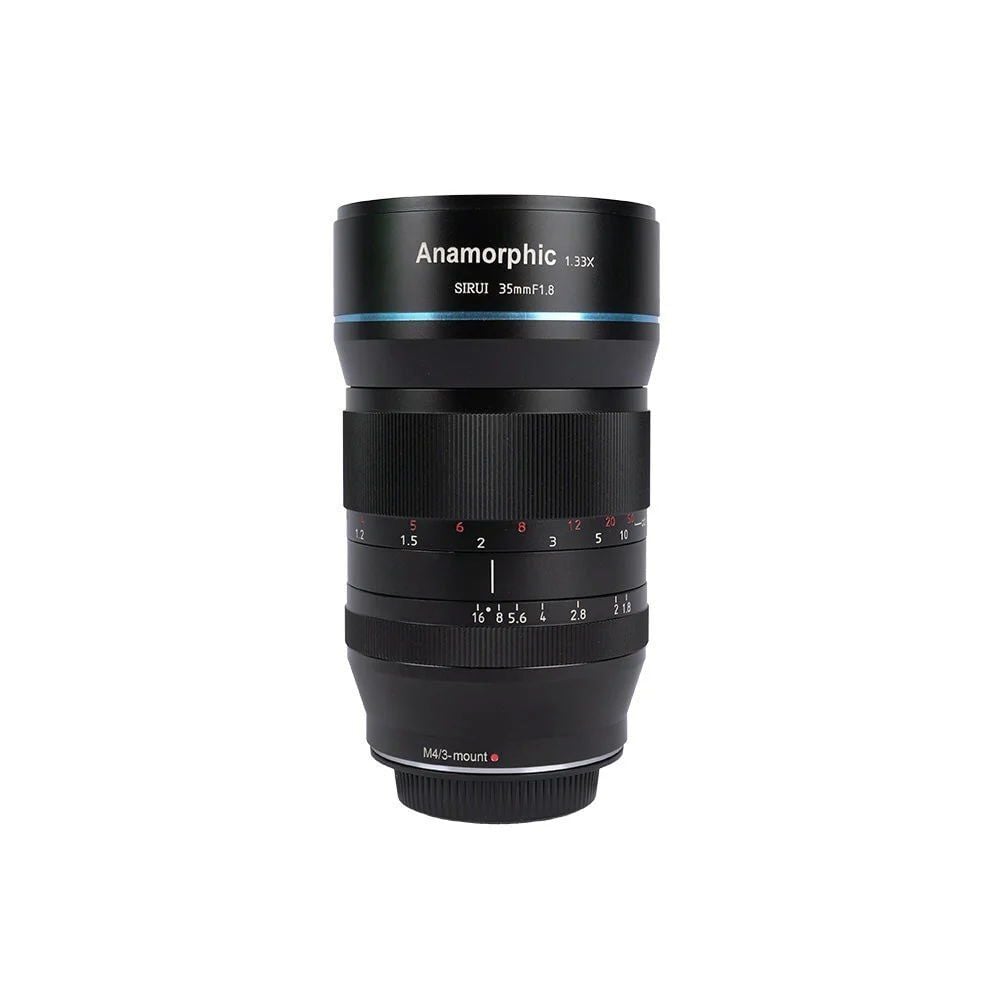 Sirui 35mm F1.8 1.33x APS‑C Anamorfik Lens (MFT + E Mount Adaptör) – Profesyonel Sinema Lens