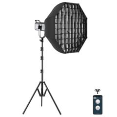 GVM PR150DBi-Color LED Video Işığı Ayaklı Softbox Set