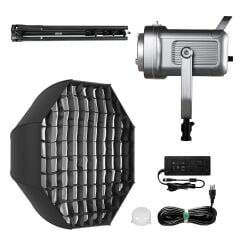 GVM PR150DBi-Color LED Video Işığı Ayaklı Softbox Set