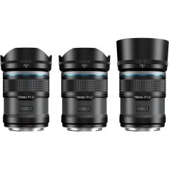 Sirui Sniper F1.2 APS-C Autofocus Fujifilm X Mount 3'lü Lens Kiti (Siyah)