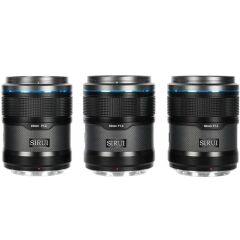 Sirui Sniper F1.2 APS-C Autofocus Fujifilm X Mount 3'lü Lens Kiti (Siyah)