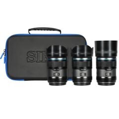 Sirui Sniper F1.2 APS-C Autofocus Sony E Mount 3'lü Lens Kiti (Siyah)