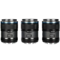 Sirui Sniper F1.2 APS-C Autofocus Sony E Mount 3'lü Lens Kiti (Siyah)