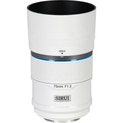 Sirui Sniper 75mm F1.2 APS-C/S35 Auto-Focus Lens (X Mount, Beyaz)