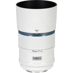Sirui Sniper 75mm F1.2 APS-C/S35 Auto-Focus Lens (E Mount, Beyaz)