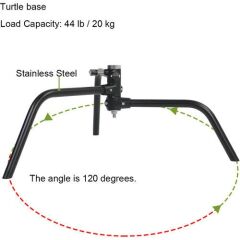 GVM C320 320cm C-Stand & Grip Arm Kit(130cm) (Siyah)