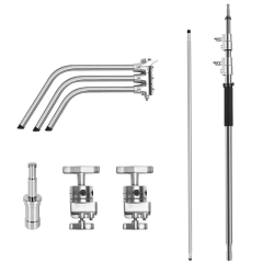 GVM C330 320cm C-Stand & Grip Arm (130cm) Kit (Çelik)