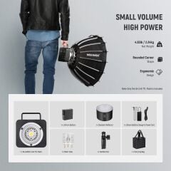 Neewer Q4 400W Akülü Flaş + QPRO-S Tetikleyici