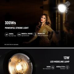 Neewer Q300 300W Akülü Flaş