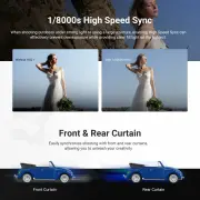 Neewer Z3R-S Sony Uyumlu 100W Yuvarlak Kafa Akülü Tepe Flaşı