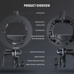 Neewer Tepeflaşı için Bowens Dönüştürücü