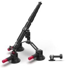 Neewer CA065 3 Vantuzlu Aksiyon Kamera Tutucu & Uzatma Kolu 110cm