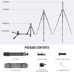 Neewer LITETRIP LT35 Karbon Fiber Tripod (49-155cm) 1,13kg