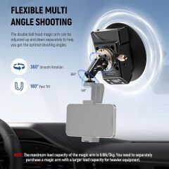 Neewer CA017 Motorlu Vantuzlu Aksiyon Kamera Tutucu