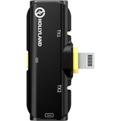 Hollyland Lark C1 Duo İkili Kablosuz Mikrofon Sistemi (IOS Uyumlu)