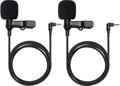 Hollyland HL-OLM02 Omnidirectional Lavalier Microphone Set (2-Pack, Black)