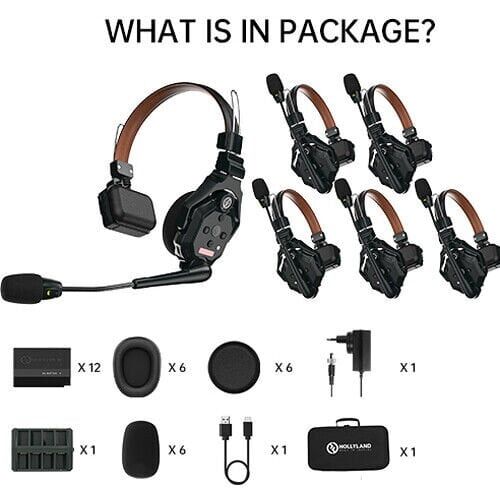 Hollyland Hollyland Solidcom C1 Pro-6S Kablosuz İnterkom Sistemi 6 Kullanıcı Çift Mikrofon ENC Görsel 8