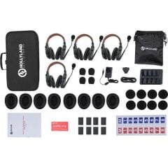Hollyland 4-Person Noise Cancelling Double Headset Intercom