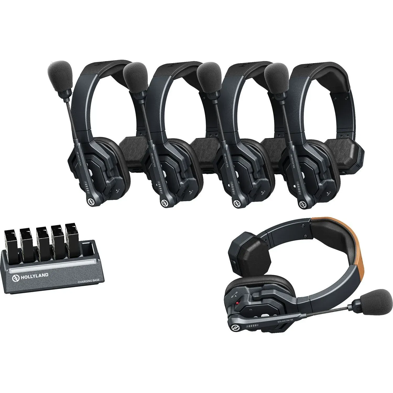 Hollyland Hollyland Solidcom SE-5S Kablosuz Intercom Sistemi Global Version 2.4 Ghz (5 Kullanıcı) - Ürün Detay Görseli