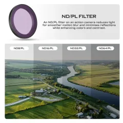 Freewell DJI Osmo Action 5 Pro ND/PL Filters 4Pack